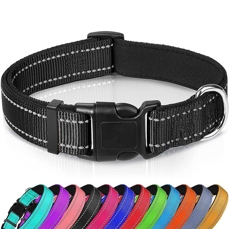 Keatsy Reflective Nylon Dog Collar, Adjustable Quick-Release Design with Metal D-Ring for Small and Medium Dogs - Image 6