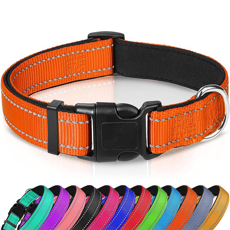 Keatsy Reflective Nylon Dog Collar, Adjustable Quick-Release Design with Metal D-Ring for Small and Medium Dogs - Image 5