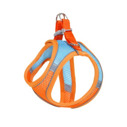 Keatsy Pet Supplies Vest-Style Harness Reflective Breathable Cat and Dog Leash Walking Rope