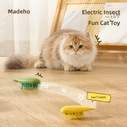 Automatic cat tease artifact self-hi to relieve boredom and consume physical strength pet toy intelligent electric bionic insect cat toy