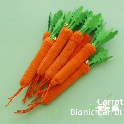 Bionic carrot Polygonum hydropiper cat toy self-reliving artifact simulation vegetable bite-resistant molars cat toy