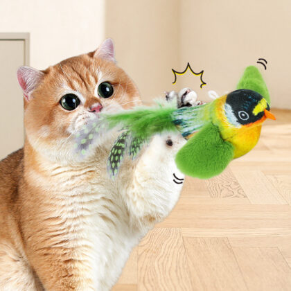 Cat Toys for Bored Cats - Feather Interactive Cat Toy with Safety & Fun