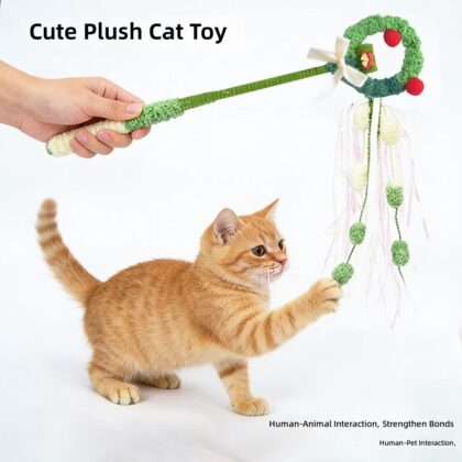 Dopamine Toy Cat Stick Cat Toy Cartoon Cute Fairy Magic Wand Sounding Sound Cat Interactive Cat Toy
