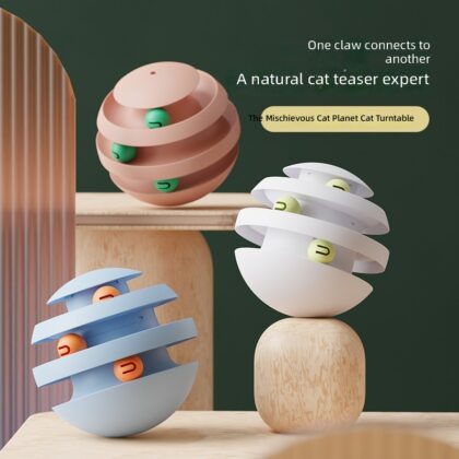 Cat Scratching Ball Toy - Durable PP Cat Toy for Multi-Scene Use