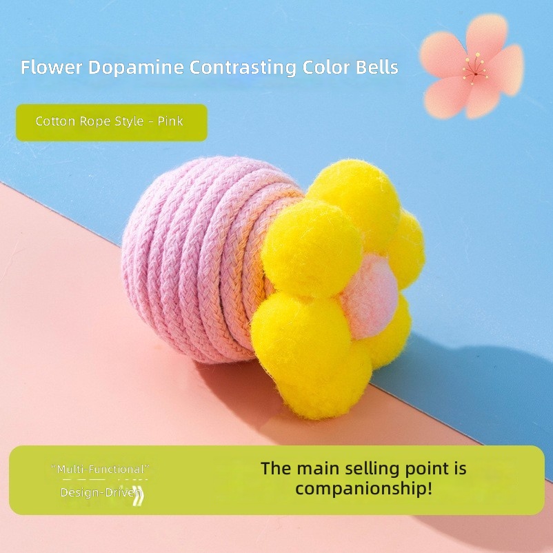 Kimpets Cat Toys to Play - Squeaky Rope Cat Toy for Fun & Interactive Play - Image 14