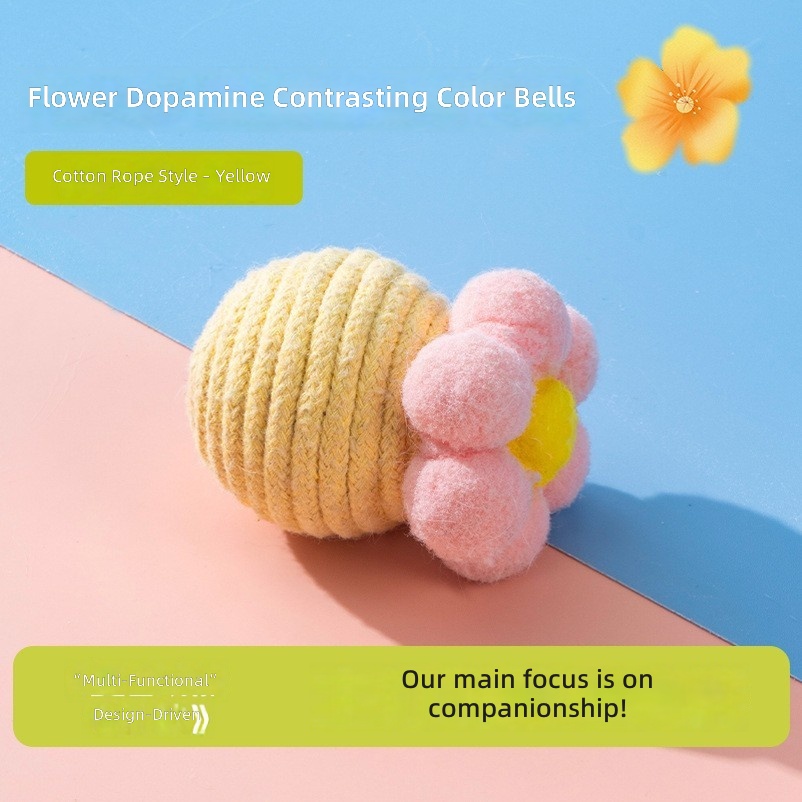 Kimpets Cat Toys to Play - Squeaky Rope Cat Toy for Fun & Interactive Play - Image 15