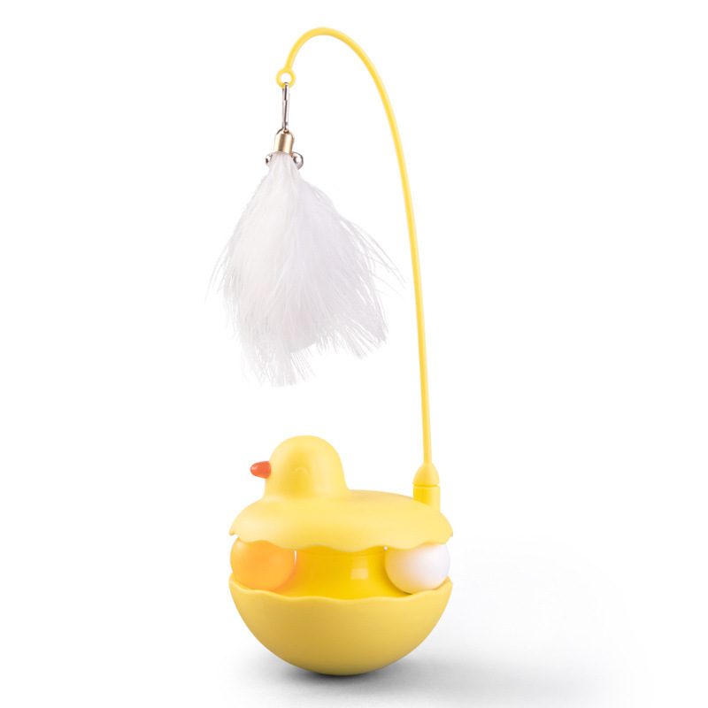 Home Made Cat Toys - Safe Interactive Set with Feather Wand and Ball - Image 5