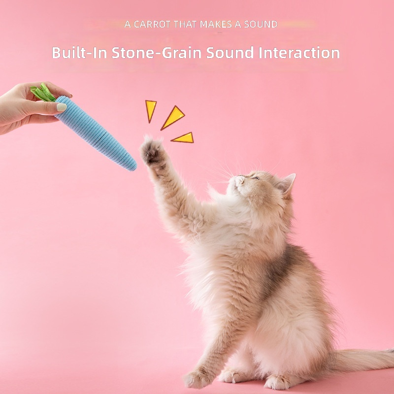 Kimpets Cat Toys to Play - Squeaky Rope Cat Toy for Fun & Interactive Play - Image 2