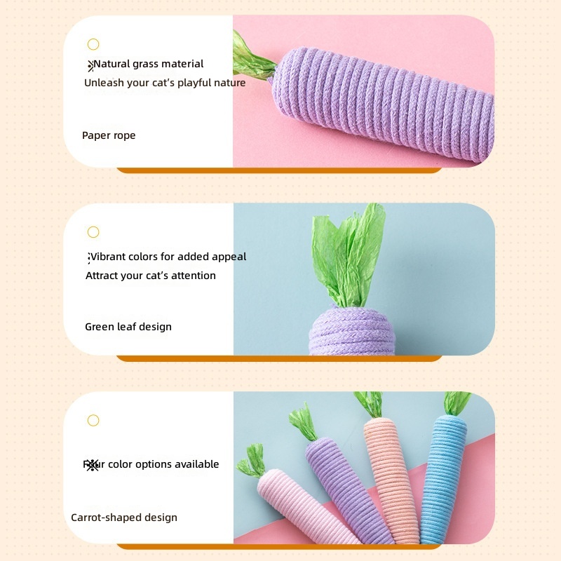 Kimpets Cat Toys to Play - Squeaky Rope Cat Toy for Fun & Interactive Play - Image 4