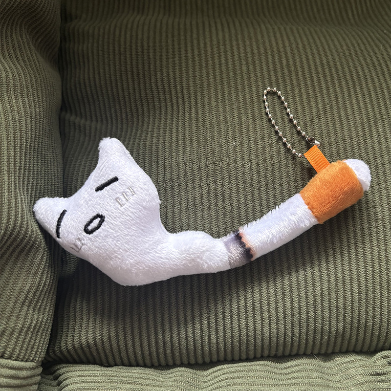 Cat Pet Toys White Smoker Hanging Ornament Main 1000678167659