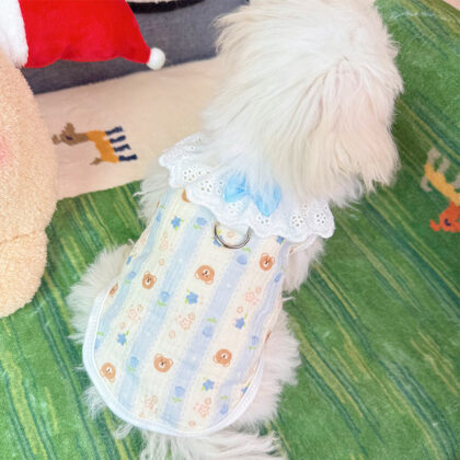 Ins Pet Cute Lace Vest Vest Skirt Dog Clothes Summer Refreshing Cat Anti-Hair Clothing