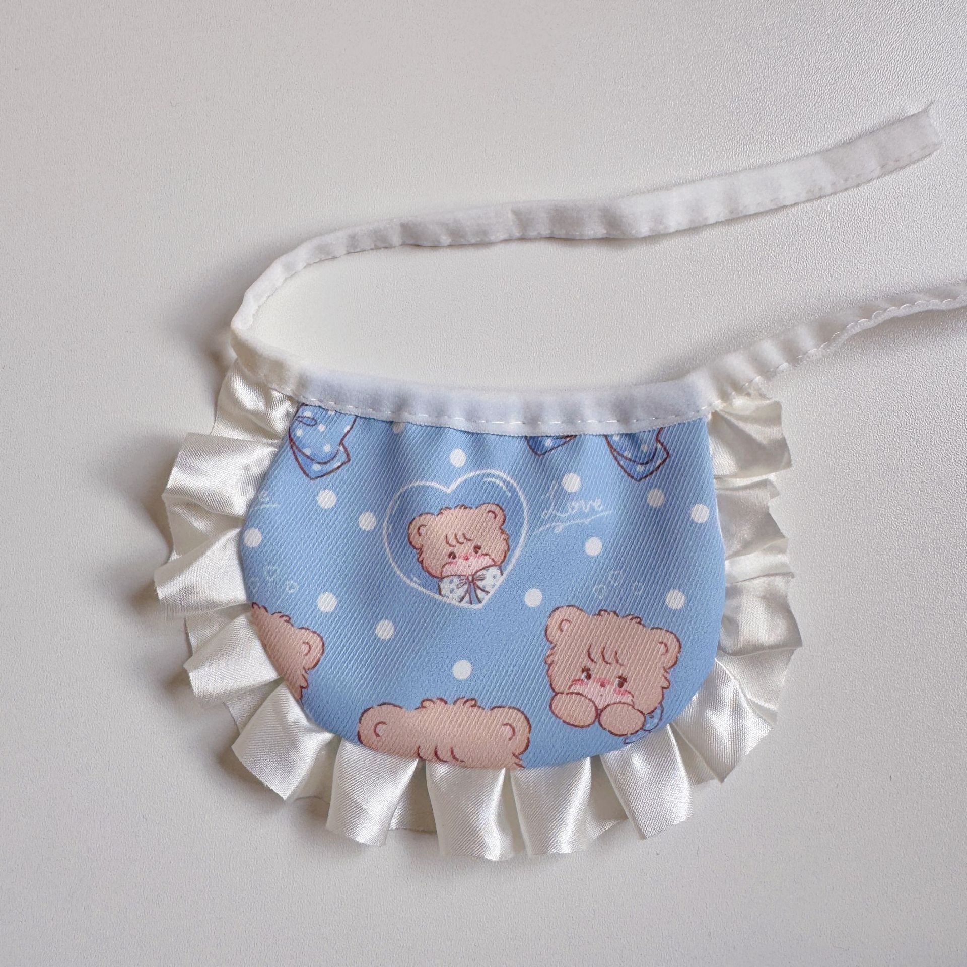 Dog Bowls And Feeders White Edged Blue Bear Main 923708499991