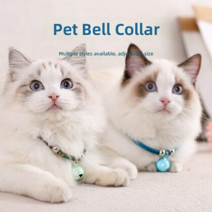 Pet and wind cat collar bell dog new year decoration collar pet woven necklace pet jewelry wholesale