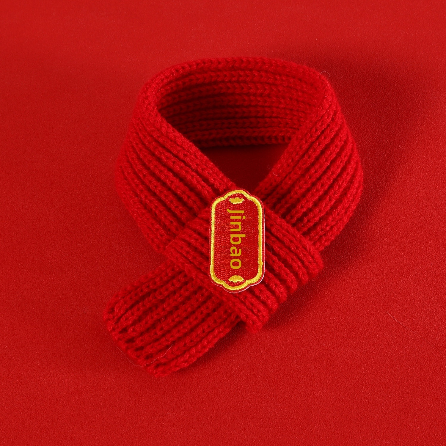 Maoming New Year Scarf Pet Scarf Red Warm Chinese Style Slippery Scarf Bib Dog New Year Scarf Wholesale - Image 8