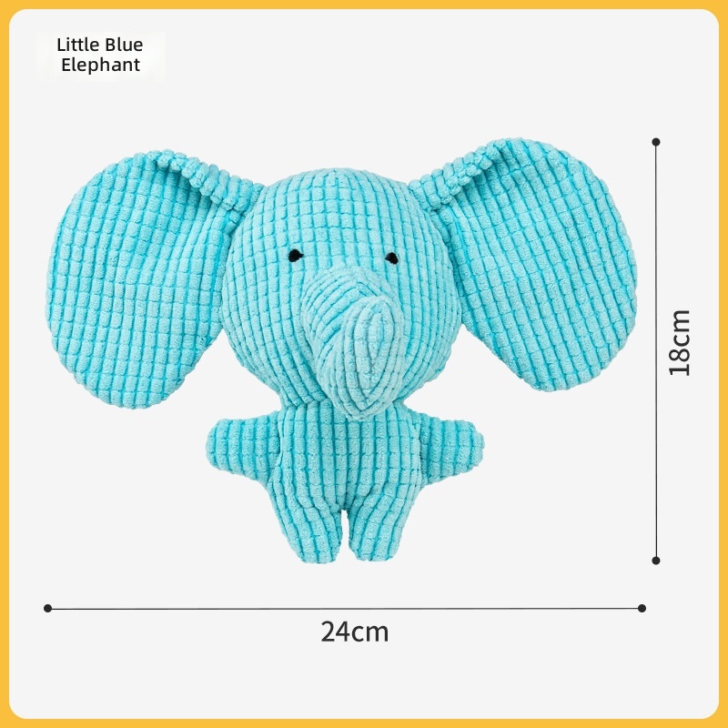 Interactive Dog Toys for Small Breeds - Blue Elephant & Animal Shaped Chew Toys - Image 6