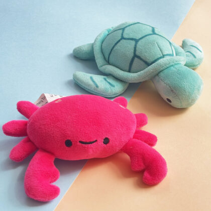 Cross-border Hot Sale Plush Toy Doll Little Crab Little Turtle Soothing Doll Pet Interactive Soothing Dog Toy