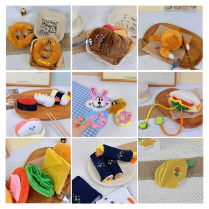 Cross-border selling Japanese and Korean Tibetan food sniffing dog toys plush sound interactive training pet manufacturers spot new products