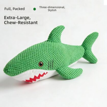 Cross-border new pet dog dog toy shark sniff puzzle decompression training sound plush pet supplies wholesale