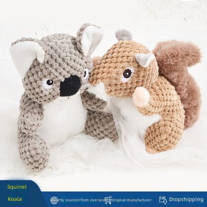Cross-border Pet Vocal Plush Toy Dog Plush Toy Self-relief Bite-resistant Interactive Molar Tooth Cleaning Toy