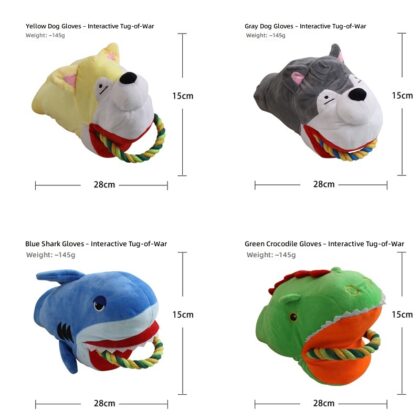 Cross-border Pet Teeth Cleaning Dog Plush Toy Small and Medium-sized Dog Interactive Bite-resistant Training Sound Toy