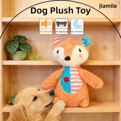 Cross-border Pet Toy Dog Toy Plush Material Simulation Color-matching Fox Modeling Toy Companion Puppy Interaction