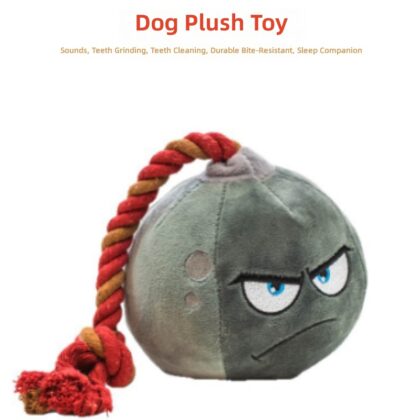 Custom Wholesale Pet Dog Dog Toy Method Bucket Molar Vent Training Rope Knot Bomb Vocalized Dog Toy