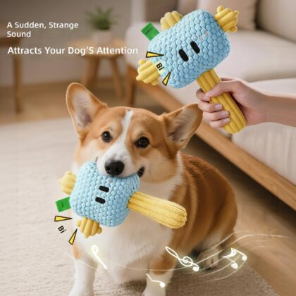 Dog Toy Hammer Hammer Toy Bite Sound Interactive Bite Dog Resistant Toy Pet Plush Toy Wholesale