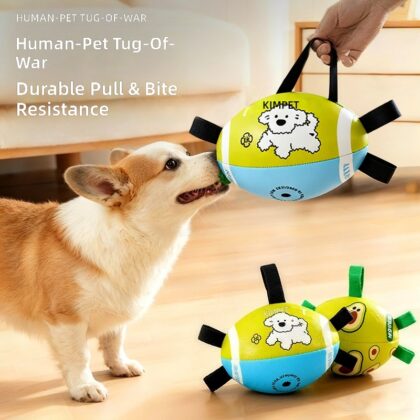 Dog toys outdoor interactive dog training rugby toys wear-resistant bite-resistant physical consumption dog toys wholesale