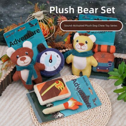 Toys for Puppies That Bite - Plush Interactive Sound Dog Toys with Unique Designs