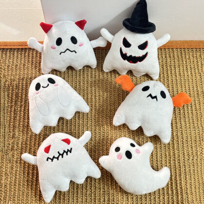 Ins Hot Sale Halloween Doll Doll Cute Ghost Plush Toy Ornaments Pet Toy with Call