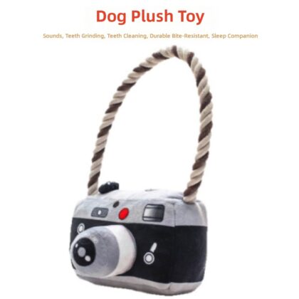 Cross-border Pet Toy Dog Plush Material Simulation Camera Modeling Accompanying Puppy Interactive Sound Toy