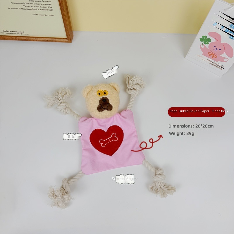 Dog Toys Knot Ringing Paper Red Dog Main 1012307921840