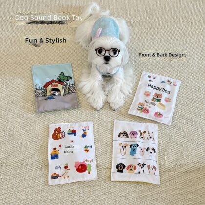 Korean Pet Voice Toy High-value Cute Puppy bbcall Voice Newspaper Bite-resistant Tear-resistant Paper Toy
