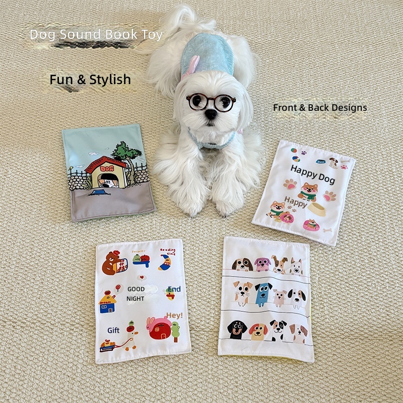 Korean Pet Voice Toy High-value Cute Puppy bbcall Voice Newspaper Bite-resistant Tear-resistant Paper Toy
