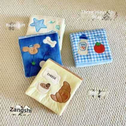 New Pet Toy Hide Food Leak Food Smell Wallet Toy Dog Interactive Boil-Solving Folding Book Sound Plush Toy
