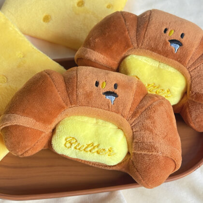 Pet Plush Toy Cattle Bag Eating Sound Toy Ode Bread Dog Bite Smell Toy Bite Resistance