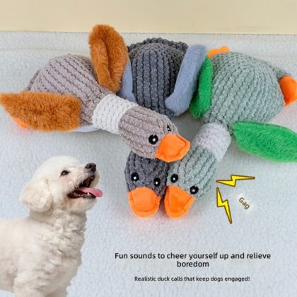 Plush Platypus Dog Toy Bite-resistant Pillow Pet Vocal Toy Small and Medium-sized Dog Teeth Cleaning Dog Toy