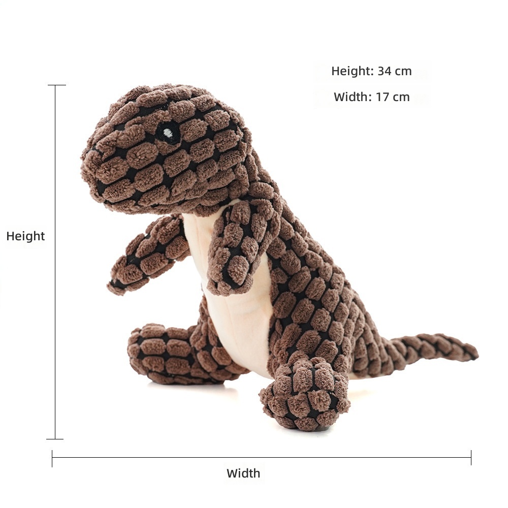Dog Toys Tyrannosaurus Rex Brown Main 908038890851
