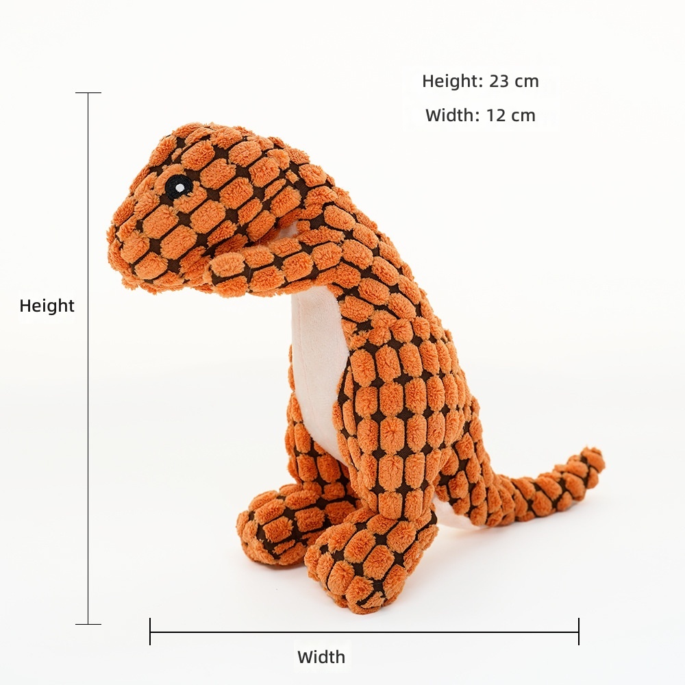 Dog Toys Tyrannosaurus Rex Orange Main 908038890851