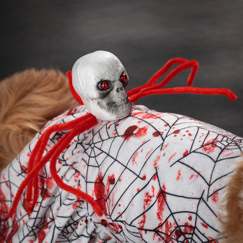 New Halloween pet dog skirt four-legged clothes horror blood spider small dog clothes cross-border wholesale - Image 3