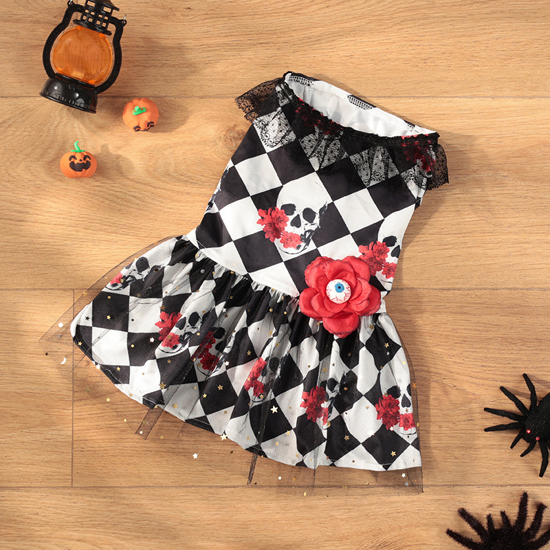 Pet Clothes Halloween Party Pumpkin Pet Dress Teddy Bomei Small Medium Dog Clothes Cross-border Explosions - Image 8
