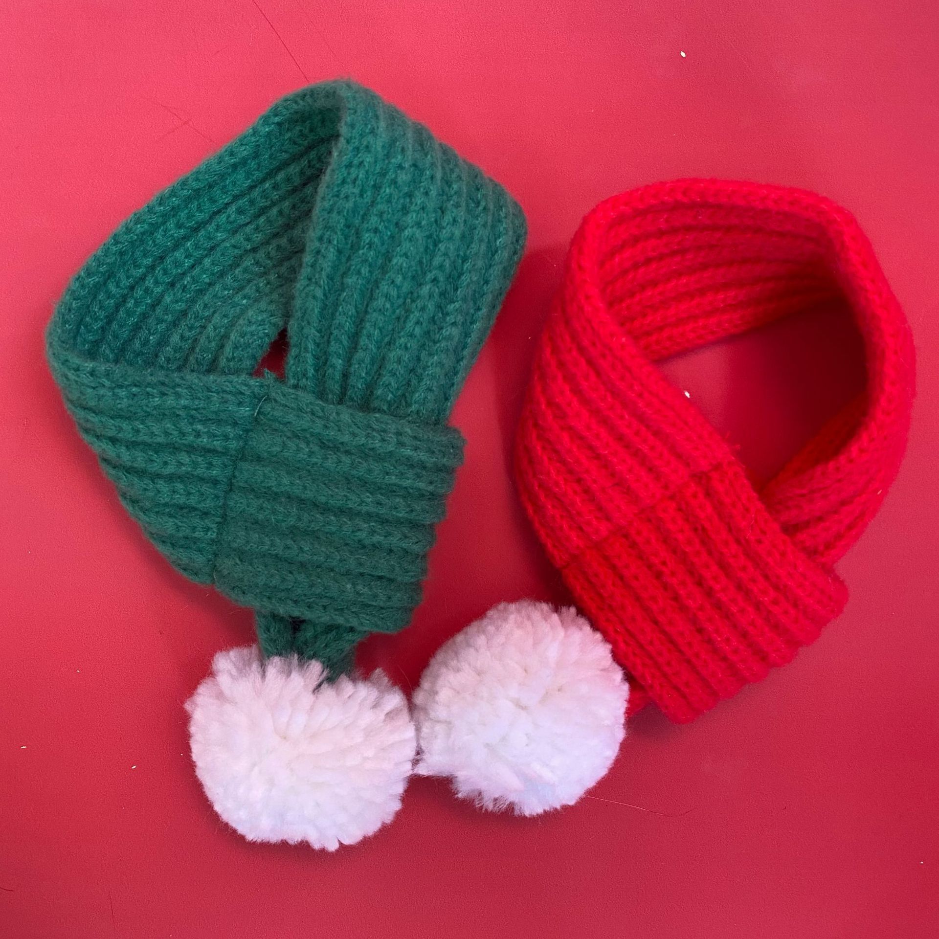 Cat Collar, Neck Scarf, Dog Scarf, Christmas Saliva Scarf, Knitted Wool, Hand-Knitted Neck Accessories, Cross-Border - Image 4