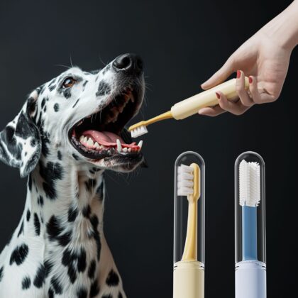 Multifunctional Cat Toothbrush Toy, Silicone Pet Brush with Fresh Breath & Gum Care