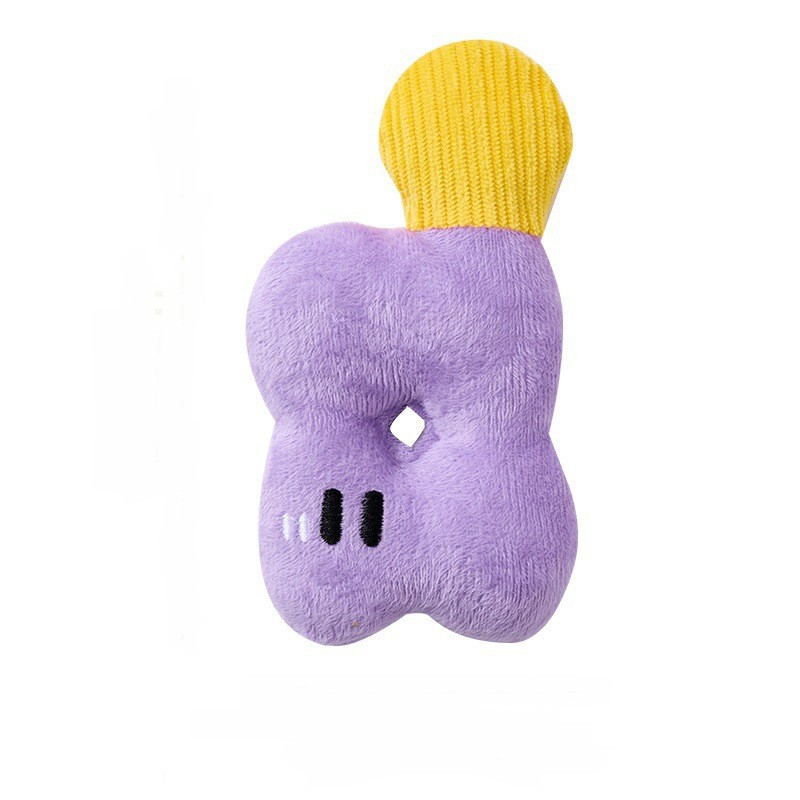 Dog Frisbee Toy Plush Voice Interactive Puppy Frisbee Molar Bite Resistant Pet Side Animal Husbandry Training Special for Dog Training - Image 12