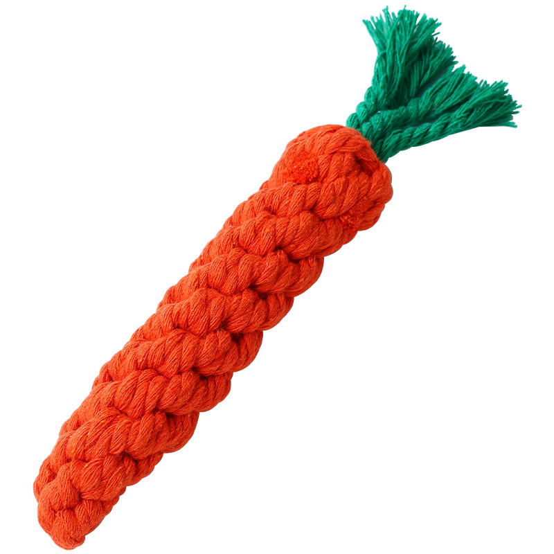 Dog Toy Knot Tug Toy Interactive Pull Bite Rope Molar Large and Medium Small Dog Wool Bite Resistant Rope Knob - Image 5
