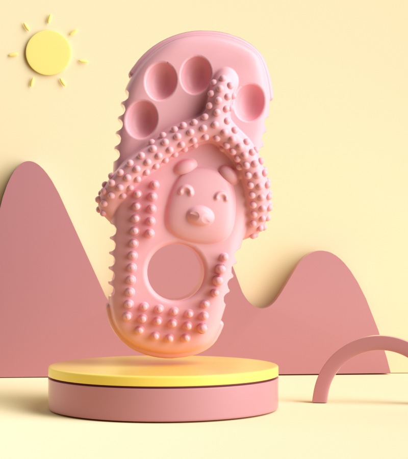 Cross-border dog bite toy slippers shape dog grinding stick tooth cleaning artifact bite-resistant pet toys wholesale - Image 13