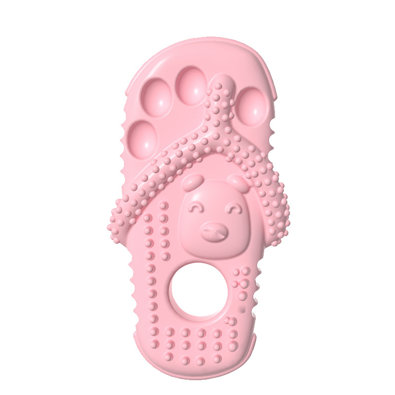 Cross-border dog bite toy slippers shape dog grinding stick tooth cleaning artifact bite-resistant pet toys wholesale - Image 5