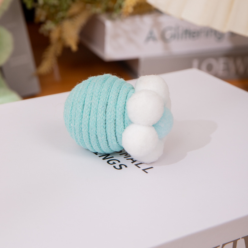 Cat Toy Self-Entertainment Boredom-Relief Gadget Teasing Cat Stick Mint Teething Stick Cotton Rope Ball Kitten Toy Essential Supplies - Image 12