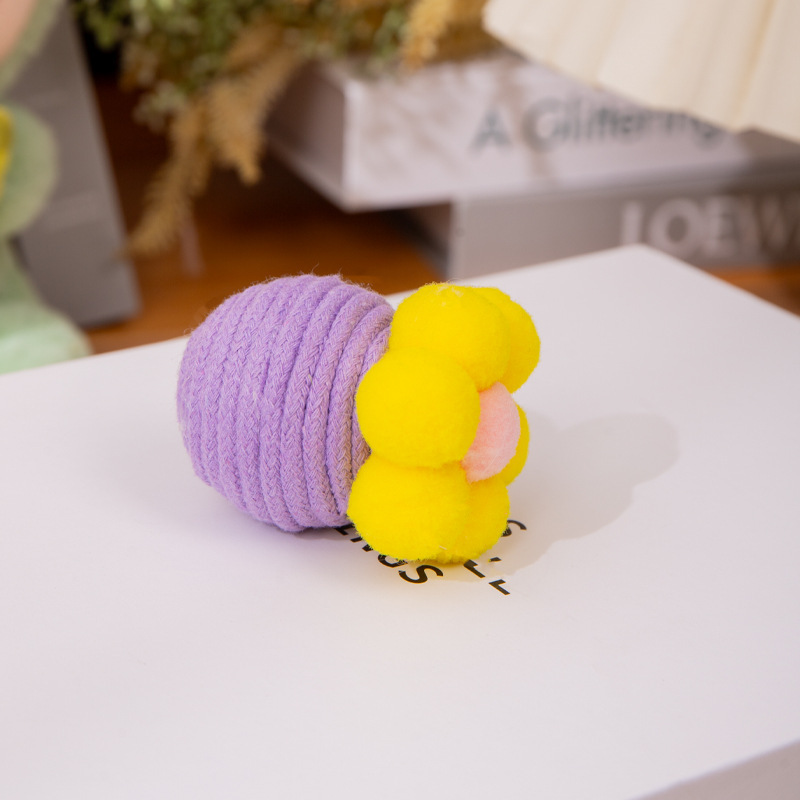 Cat Toy Self-Entertainment Boredom-Relief Gadget Teasing Cat Stick Mint Teething Stick Cotton Rope Ball Kitten Toy Essential Supplies - Image 6