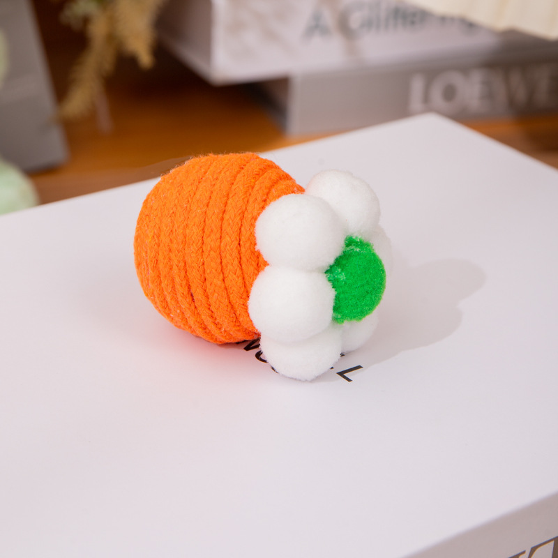 Cat Toy Self-Entertainment Boredom-Relief Gadget Teasing Cat Stick Mint Teething Stick Cotton Rope Ball Kitten Toy Essential Supplies - Image 9